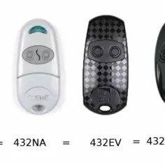 Cztery piloty CAME: 432EE, 432NA, 432EV, 432SD. Dowiedz się, jak zaprogramować nowy pilot do samochodu.